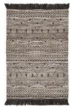 Kylin Taupe/Charcoal/White Large Rug - Lara Furniture