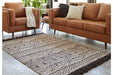 Kylin Taupe/Charcoal/White Large Rug - Lara Furniture