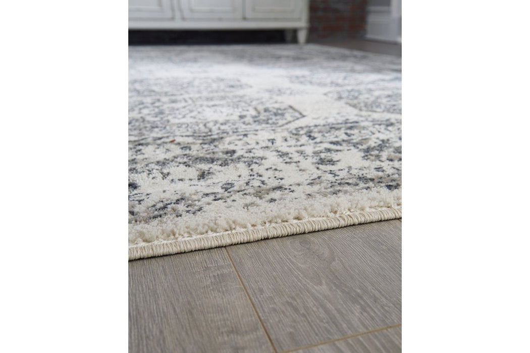 Jirou Cream/Gray 7'10" x 9'10" Rug - Lara Furniture