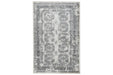 Jirou Cream/Gray 7'10" x 9'10" Rug - Lara Furniture