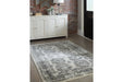 Jirou Cream/Gray 7'10" x 9'10" Rug - Lara Furniture