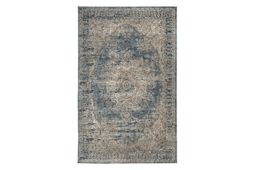 South Blue/Beige 8' x 10' Rug - Lara Furniture