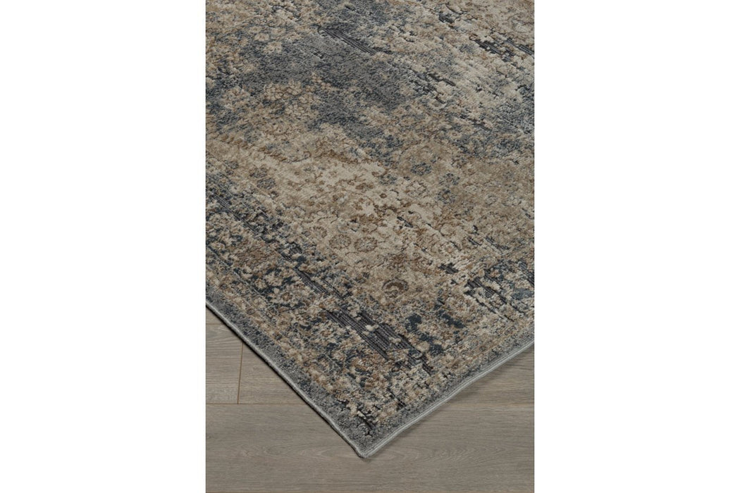 South Blue/Beige 5' x 7' Rug - Lara Furniture