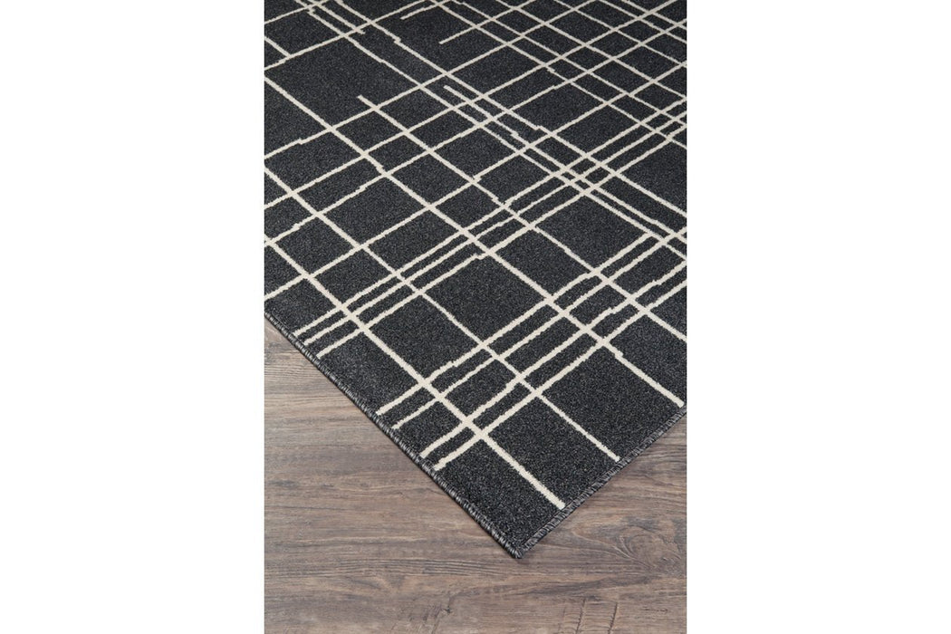 Jai Black/Cream/Gray 8' x 10' Rug - Lara Furniture