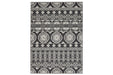 Jicarilla Black/Cream/Gray 5' x 7' Rug - Lara Furniture