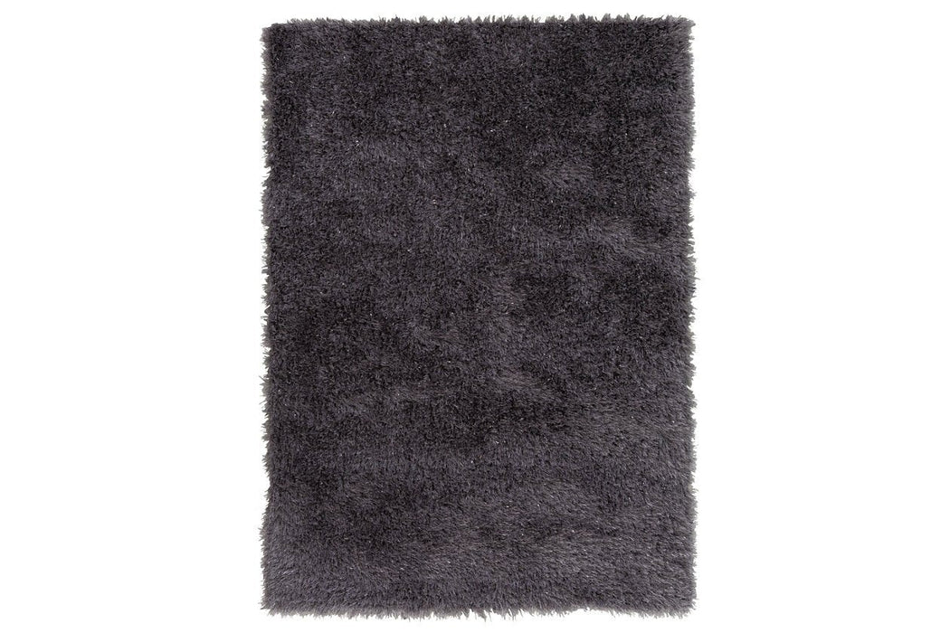 Jaznae Charcoal Gray 5' x 7' Rug - Lara Furniture