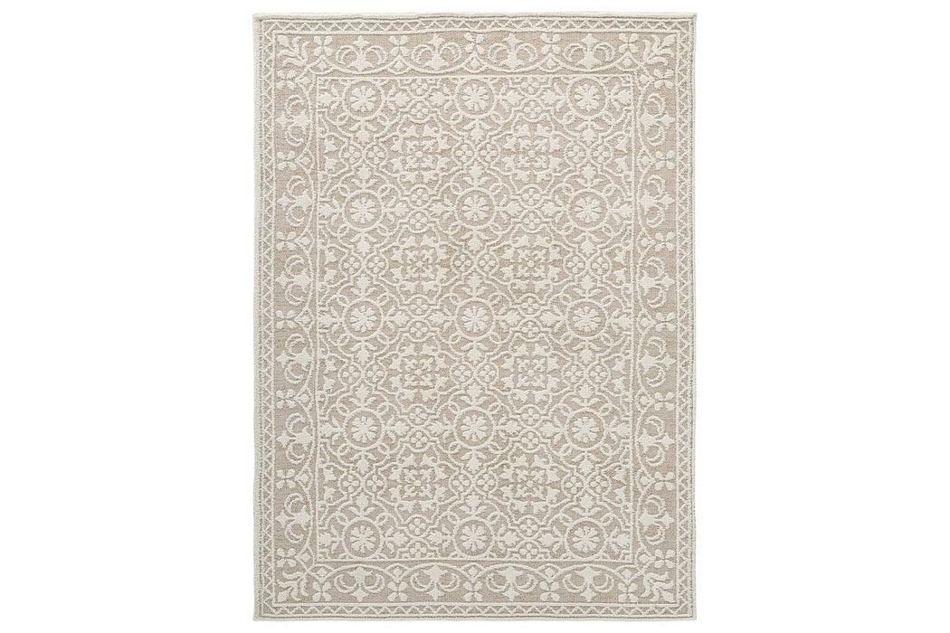 Beana Ivory/Natural 5' x 7' Rug - Lara Furniture