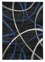 Jenue Black/Gray/Blue 5' x 7' Rug - Lara Furniture
