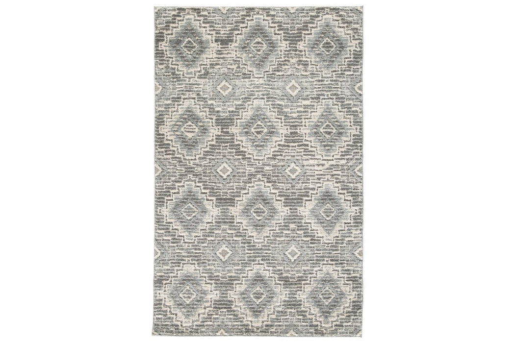 Monwick Cream/Gray Large Rug - Lara Furniture