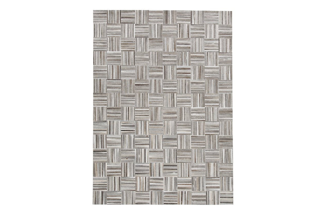 Gilham Gray/Brown 8' x 10' Rug - Lara Furniture