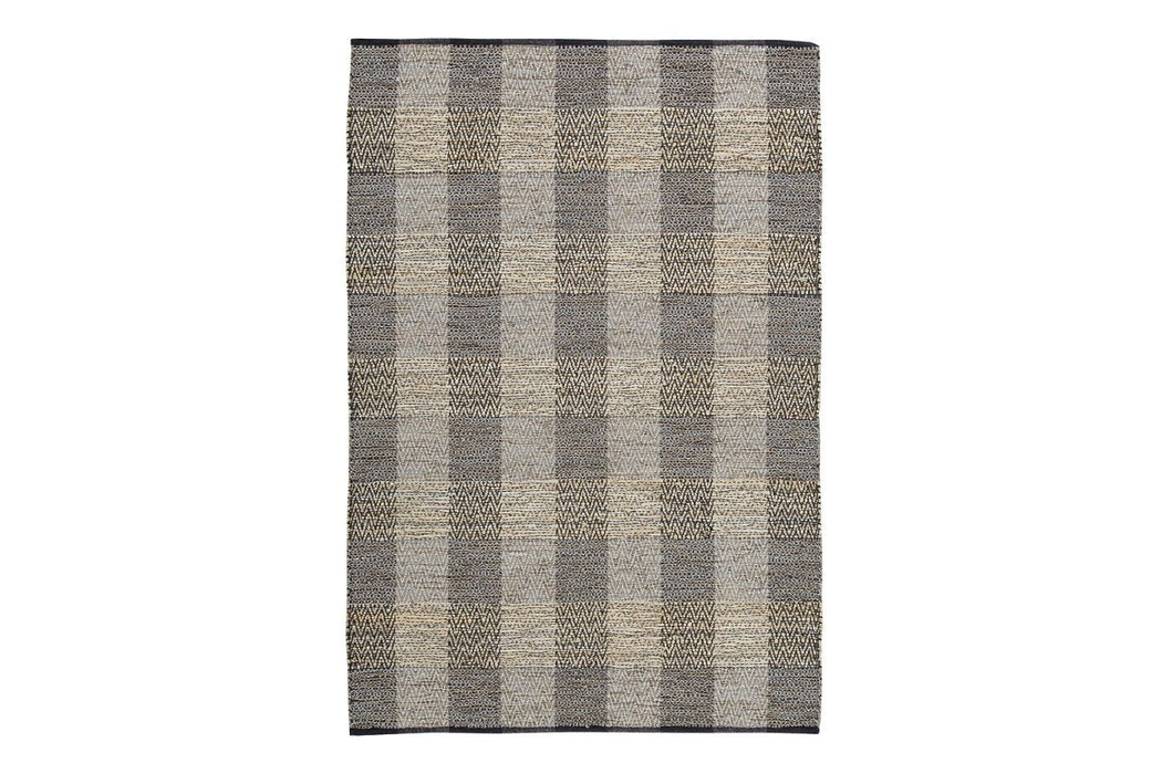 Christoff Black/Taupe/Cream 5' x 7' Rug - Lara Furniture