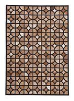 Jingjin Black/Brown 5' x 7' Rug - Lara Furniture