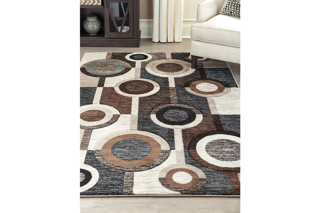 Guintte Multi 5' x 6'7" Rug - Lara Furniture