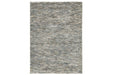 Marnin Tan/Blue/Cream 5' x 7' Rug - Lara Furniture