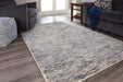 Marnin Tan/Blue/Cream 5' x 7' Rug - Lara Furniture