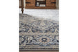 Paretta Cream/Navy/Gray 7'10" x 10'6" Rug - Lara Furniture