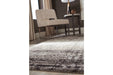Marleisha Black/Brown/Cream 7'10" x 10' Rug - Lara Furniture