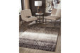 Marleisha Black/Brown/Cream 5' x 7' Rug - Lara Furniture