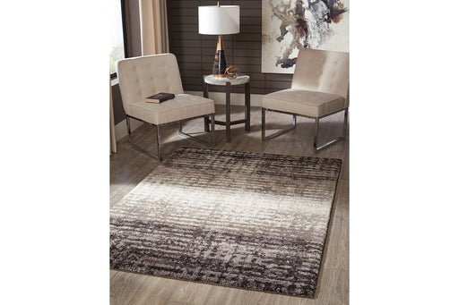 Marleisha Black/Brown/Cream 7'10" x 10' Rug - Lara Furniture