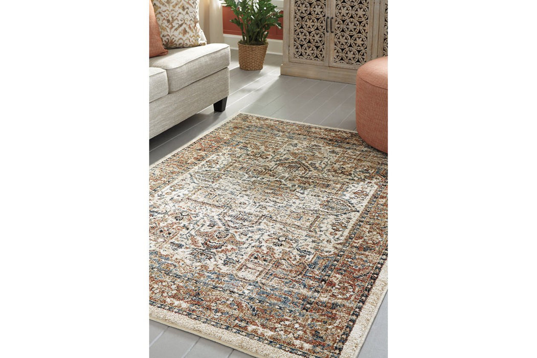 Jirair Multi 5'3" x 7' Rug - Lara Furniture