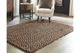 Broox Natural/Black 5' x 7' Rug - Lara Furniture