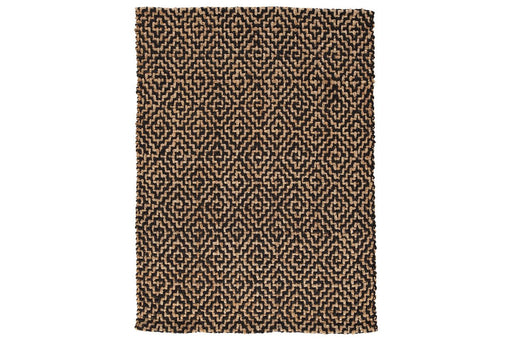 Broox Natural/Black 5' x 7' Rug - Lara Furniture