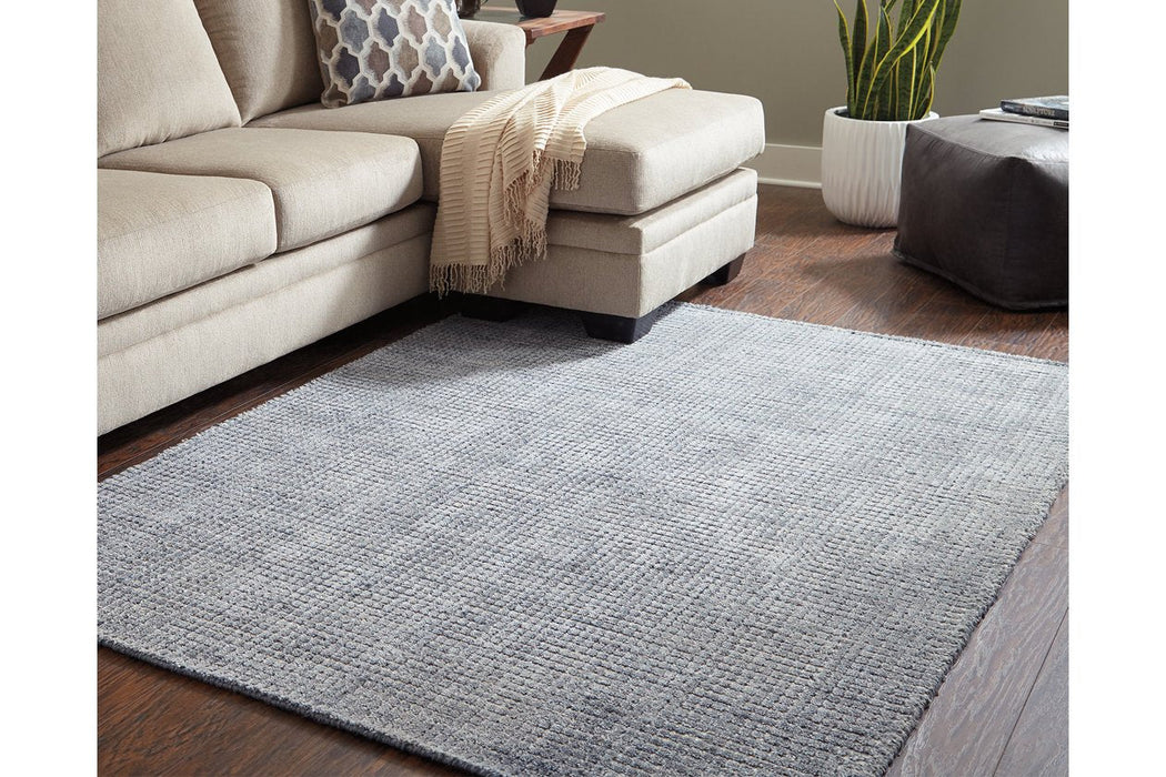 Jonay Cream/Blue 5' x 7' Rug - Lara Furniture