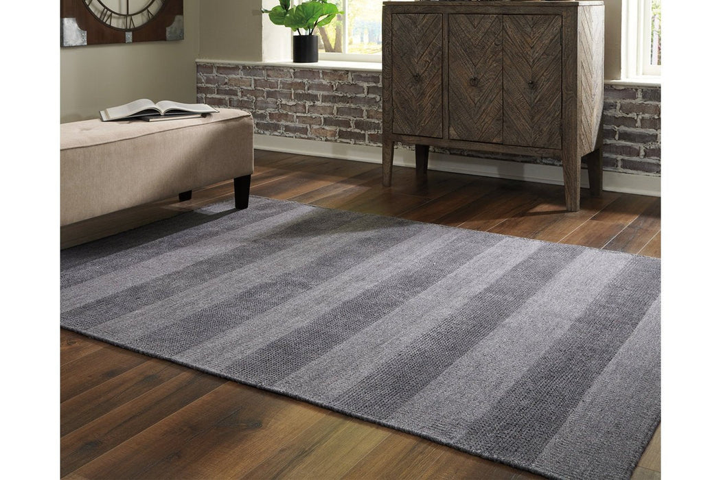 Kaelynn Gray/Charcoal 8' x 10' Rug - Lara Furniture