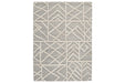 Karah Gray/Ivory 8' x 10' Rug - Lara Furniture