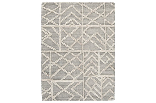 Karah Gray/Ivory 5' x 7' Rug - Lara Furniture