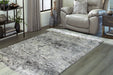 Wadyka Black/Cream/Gray Medium Rug - Lara Furniture