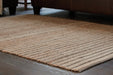 Gliona Natural/Brown 8' x 10' Rug - Lara Furniture