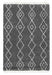 Maysel Charcoal/White 7'10" x 9'10" Rug - Lara Furniture