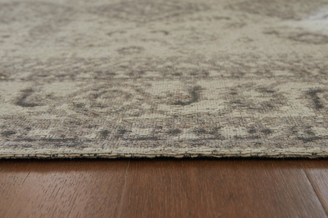 Laycie Cream/Taupe/Charcoal Large Rug - Lara Furniture