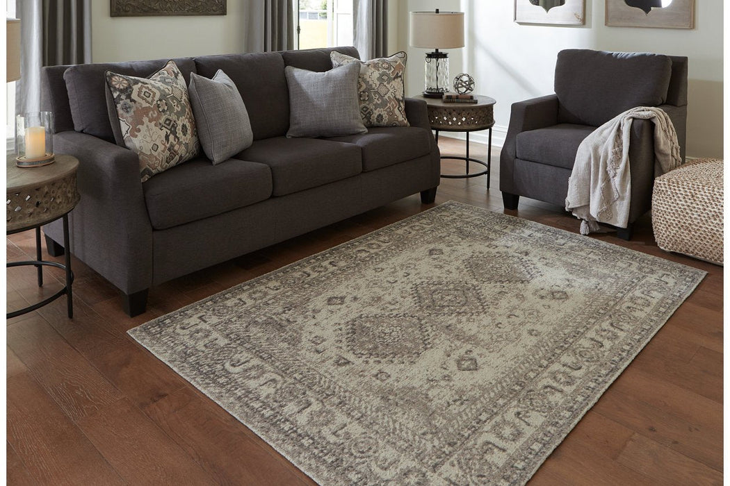 Laycie Cream/Taupe/Charcoal Medium Rug - Lara Furniture