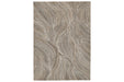 Wysleigh Ivory/Brown/Gray Large Rug - Lara Furniture