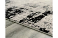 Zekeman Black/Cream/Gray Large Rug - Lara Furniture