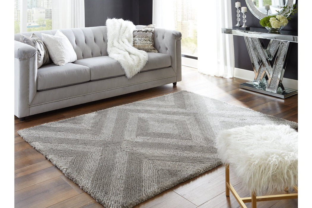 Paulick Gray Medium Rug - Lara Furniture