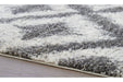 Junette Cream/Gray Large Rug - Lara Furniture