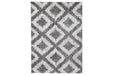 Junette Cream/Gray Medium Rug - Lara Furniture