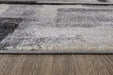 Brycebourne Black/Cream/Gray Large Rug - Lara Furniture