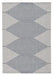 Alverno White/Blue Large Rug - Lara Furniture