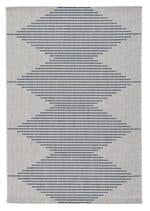 Alverno White/Blue Medium Rug - Lara Furniture