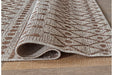 Dubot Tan/Brown/White Large Rug - Lara Furniture