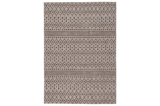 Dubot Tan/Brown/White Large Rug - Lara Furniture