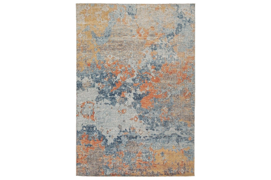 Wraylen Multi Large Rug - Lara Furniture