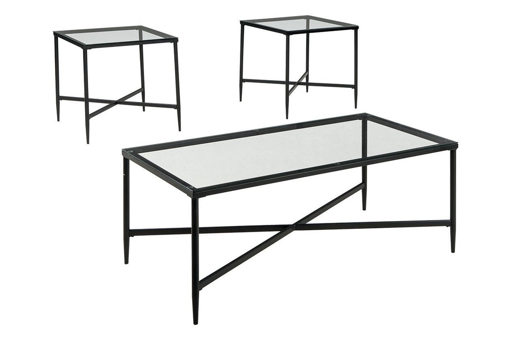 Augeron Black Table (Set of 3) - Lara Furniture