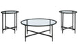 Stetzer Black Table (Set of 3) - Lara Furniture