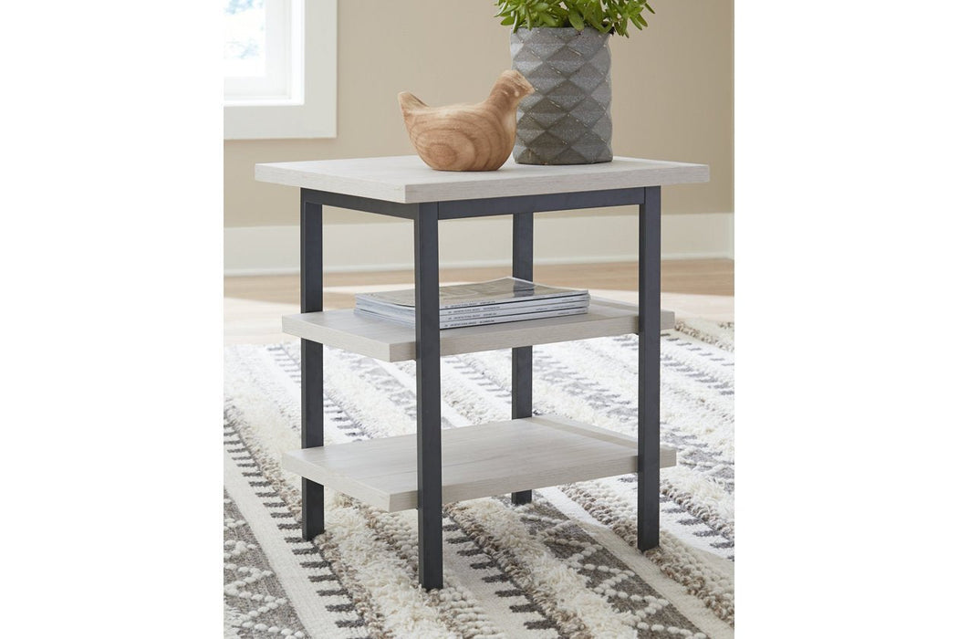 Bayflynn Whitewash End Table (Set of 2) - Lara Furniture