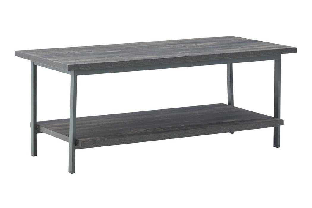 Jandoree Grayish Brown Coffee Table - Lara Furniture